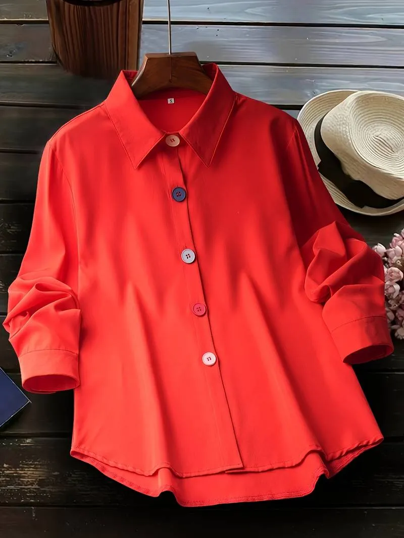 Women's Cotton Long Sleeve Shirt