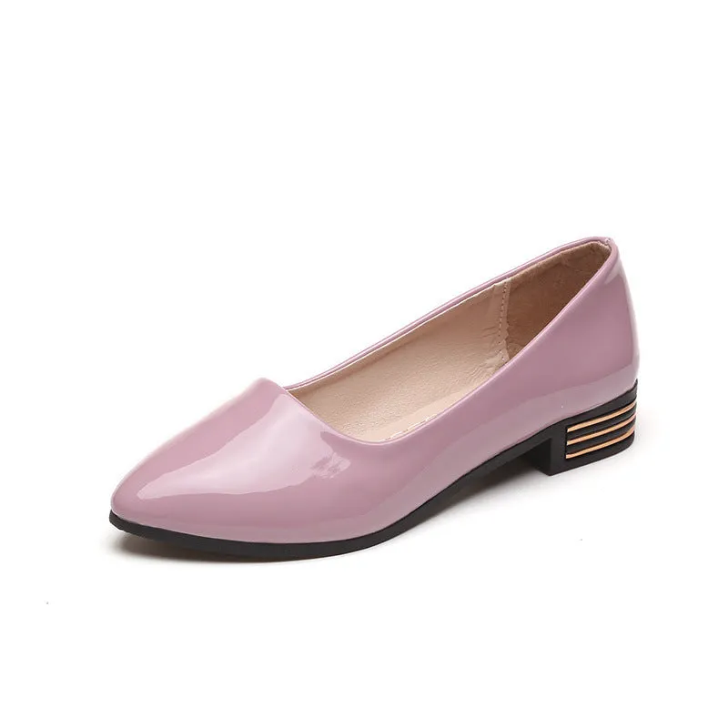 Women's Korean Style Chunky Retro British Single-layer Women's Shoes