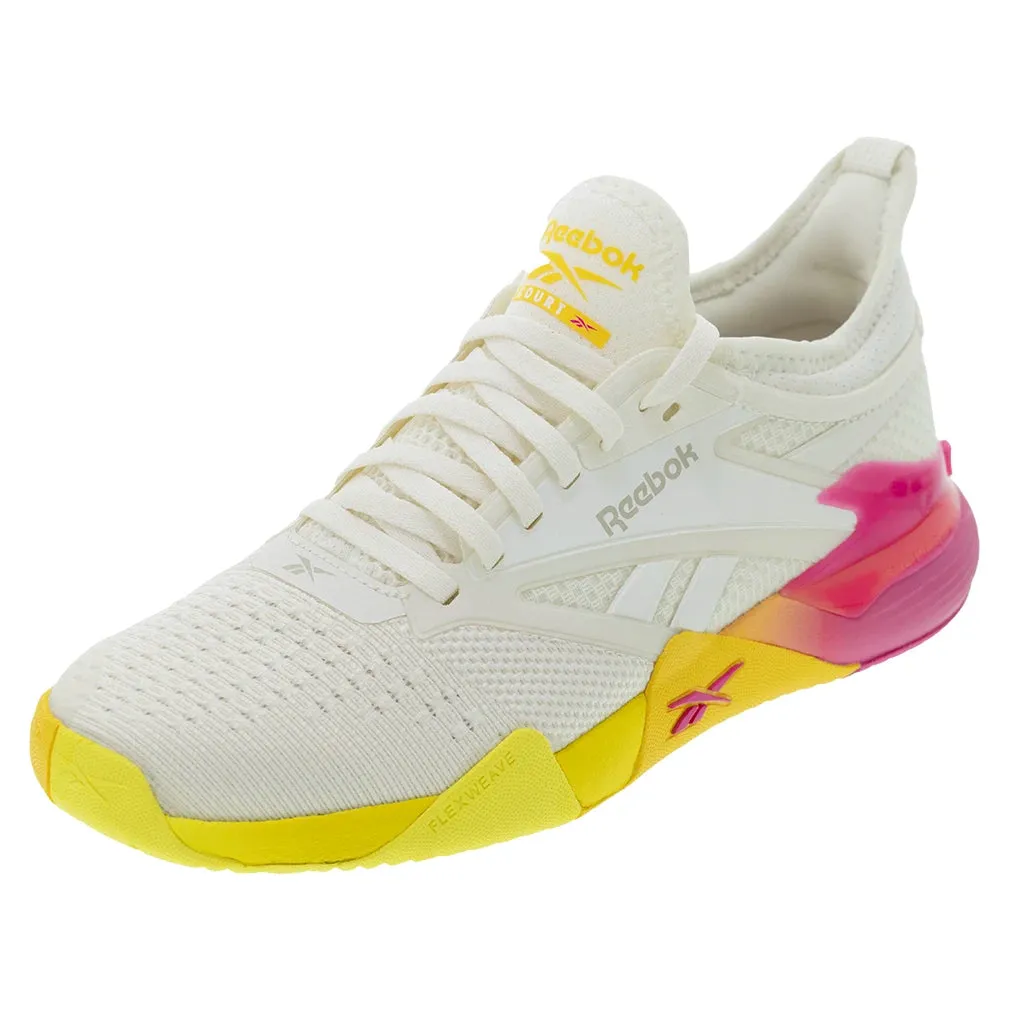 Women`s Nano Court Training Shoes True Pink and Golden Haze