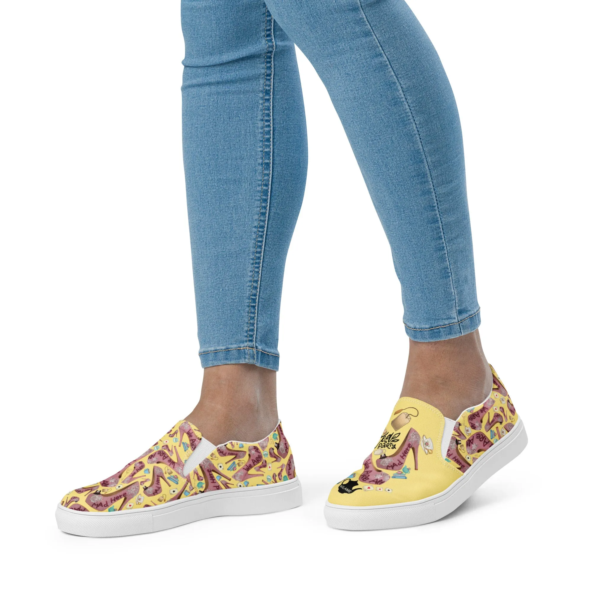 Women’s slip-on canvas shoes 'Tea Party'