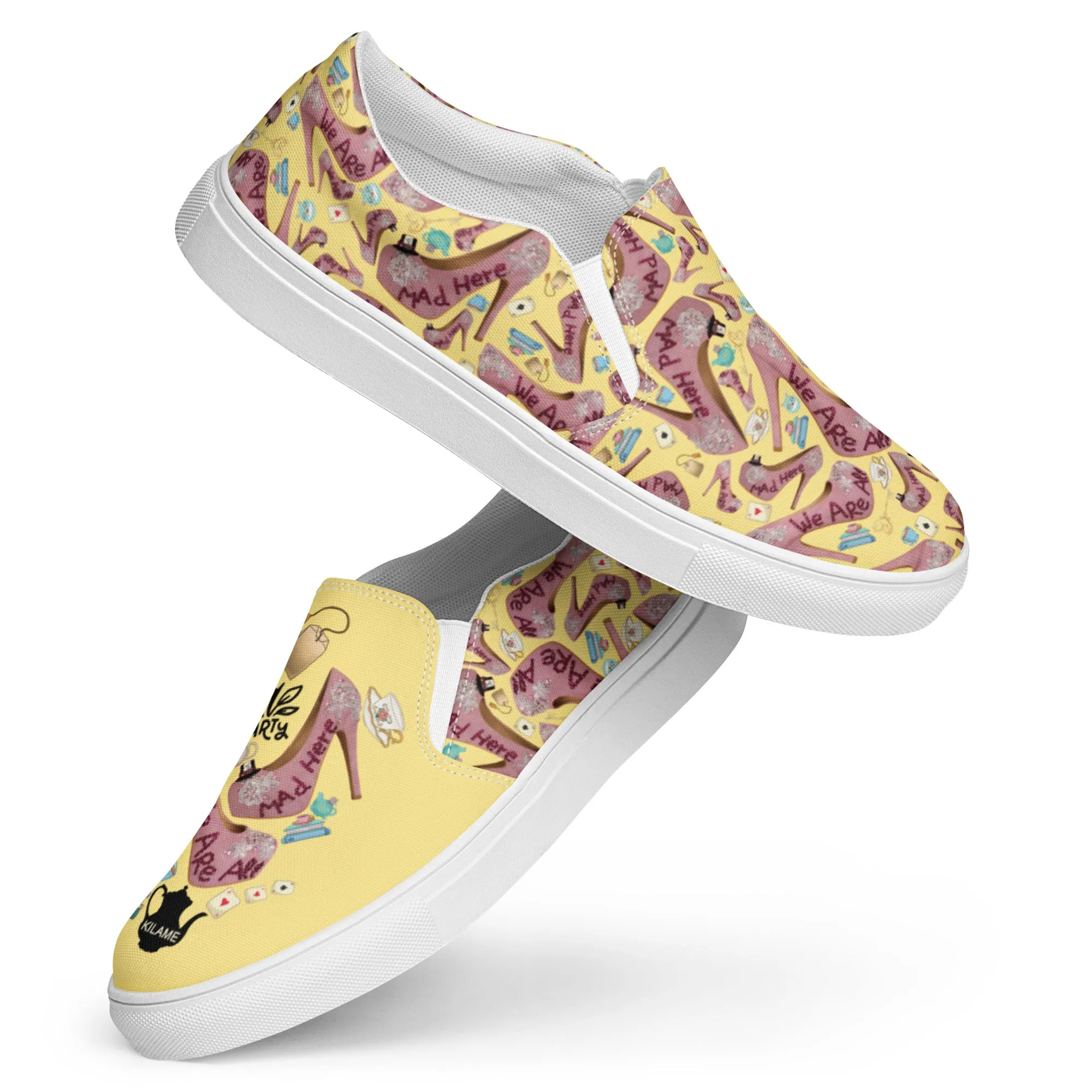 Women’s slip-on canvas shoes 'Tea Party'
