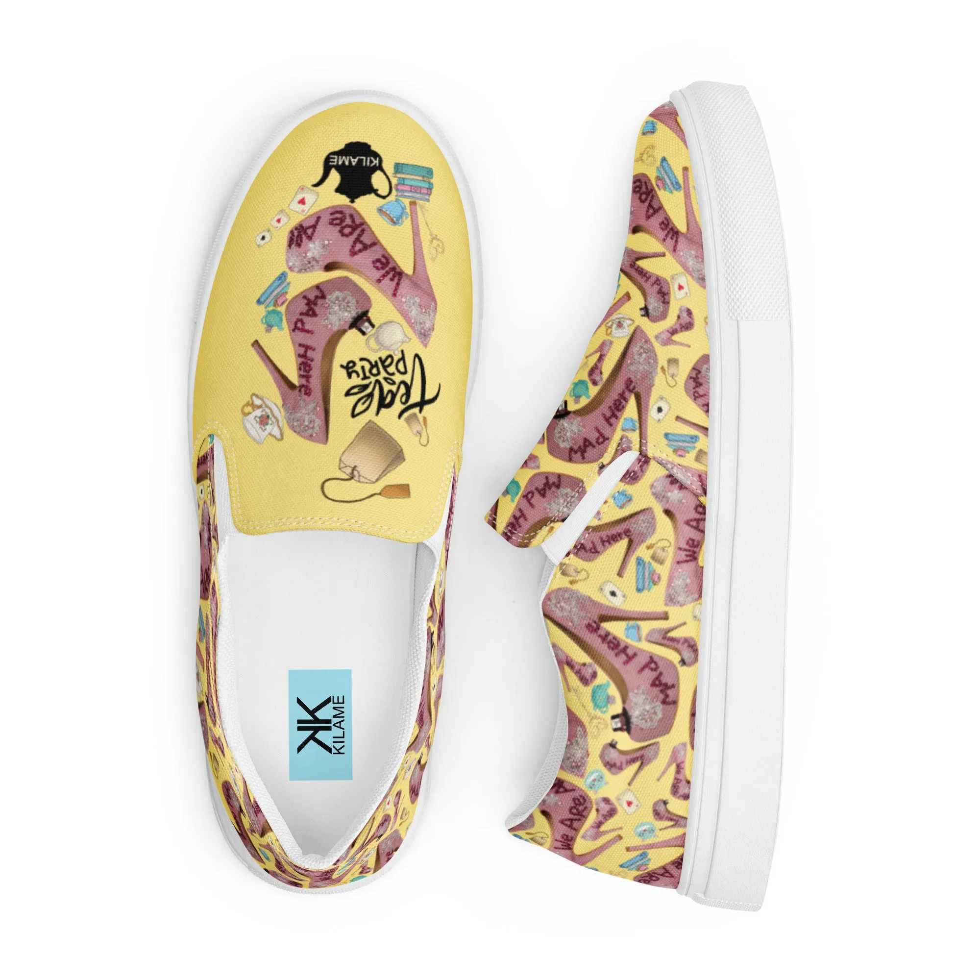 Women’s slip-on canvas shoes 'Tea Party'