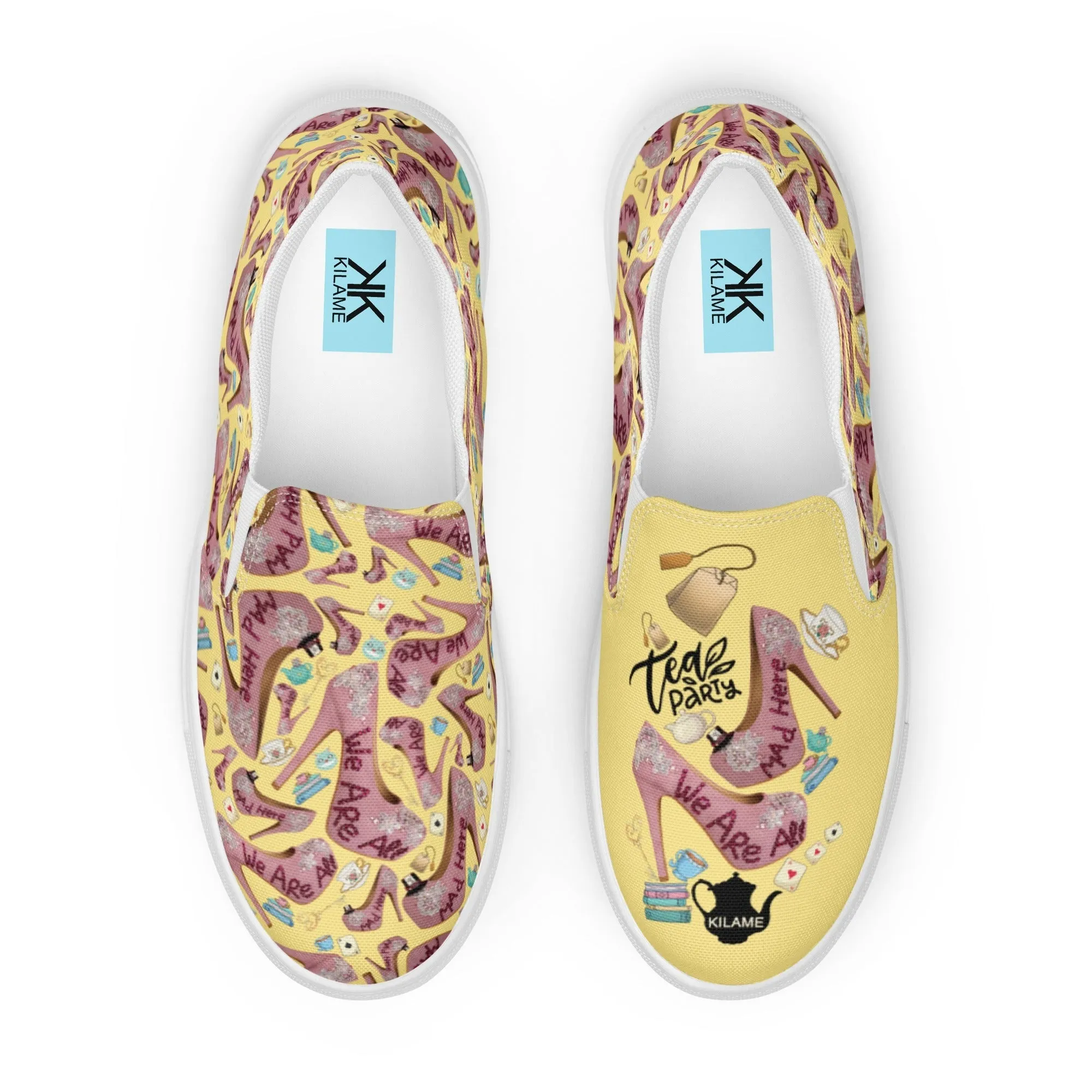 Women’s slip-on canvas shoes 'Tea Party'