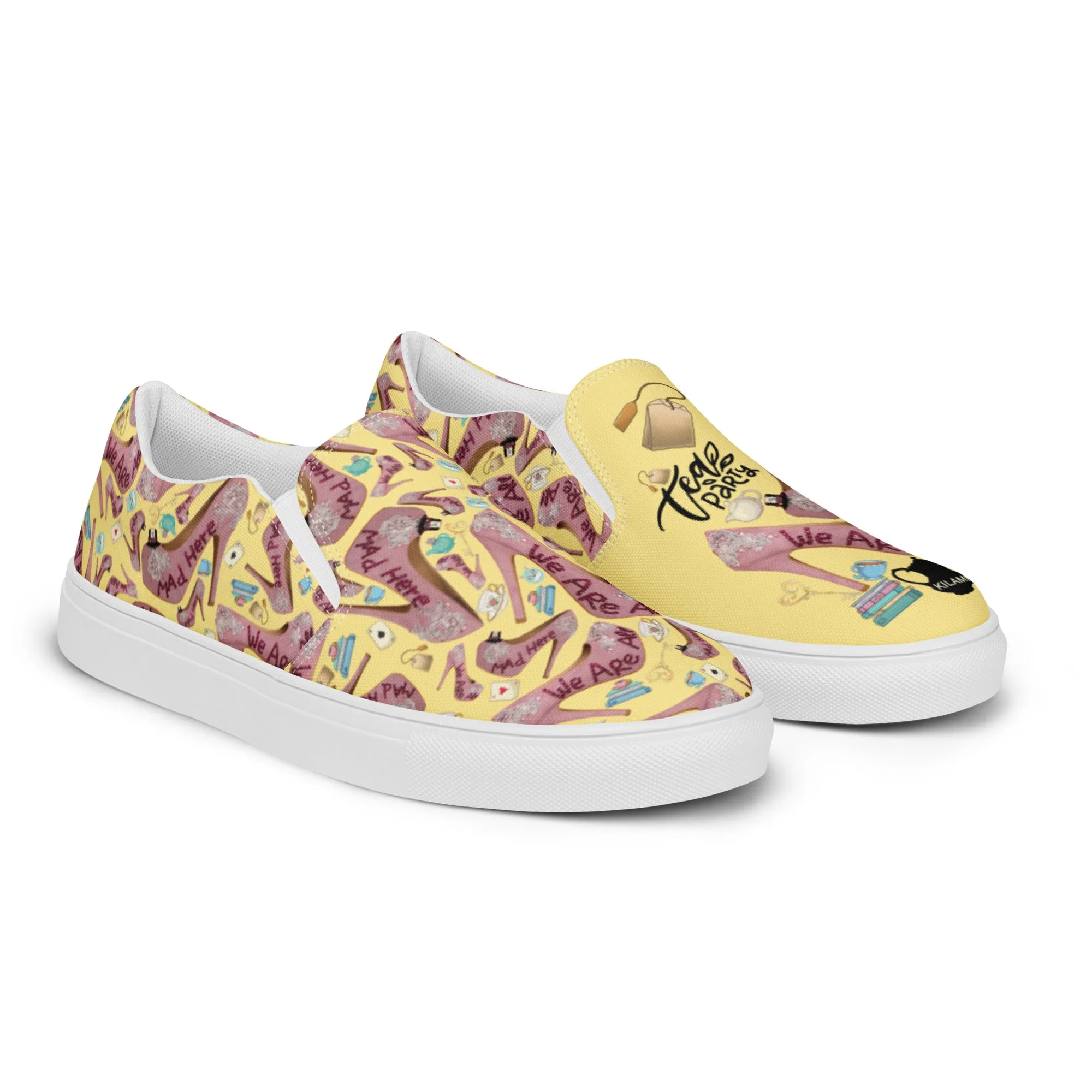 Women’s slip-on canvas shoes 'Tea Party'
