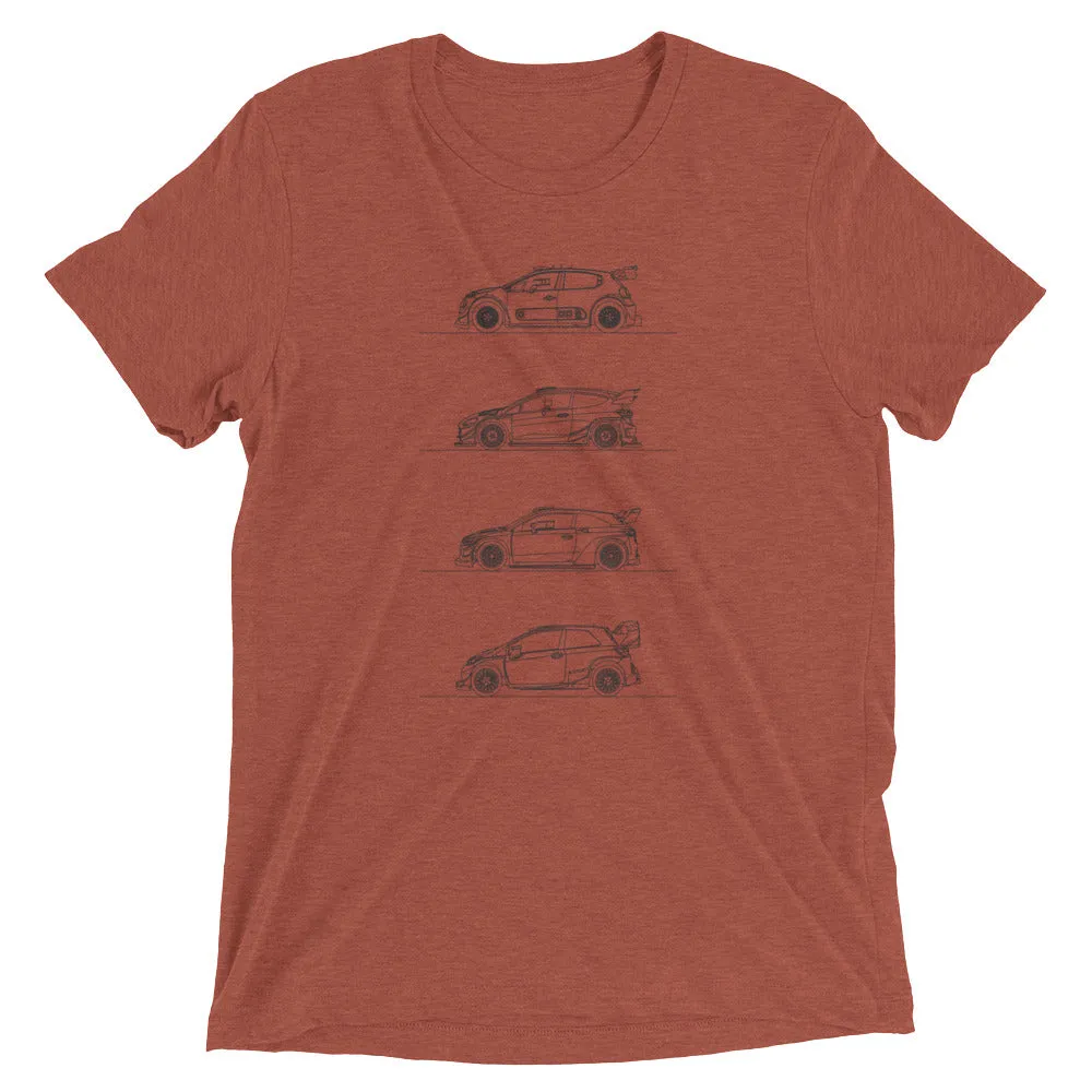 WRC 2017 Car Silhouette T-shirt