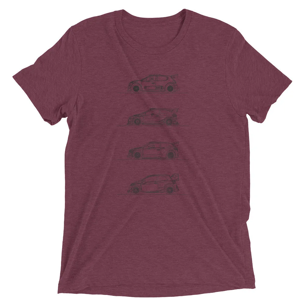 WRC 2017 Car Silhouette T-shirt