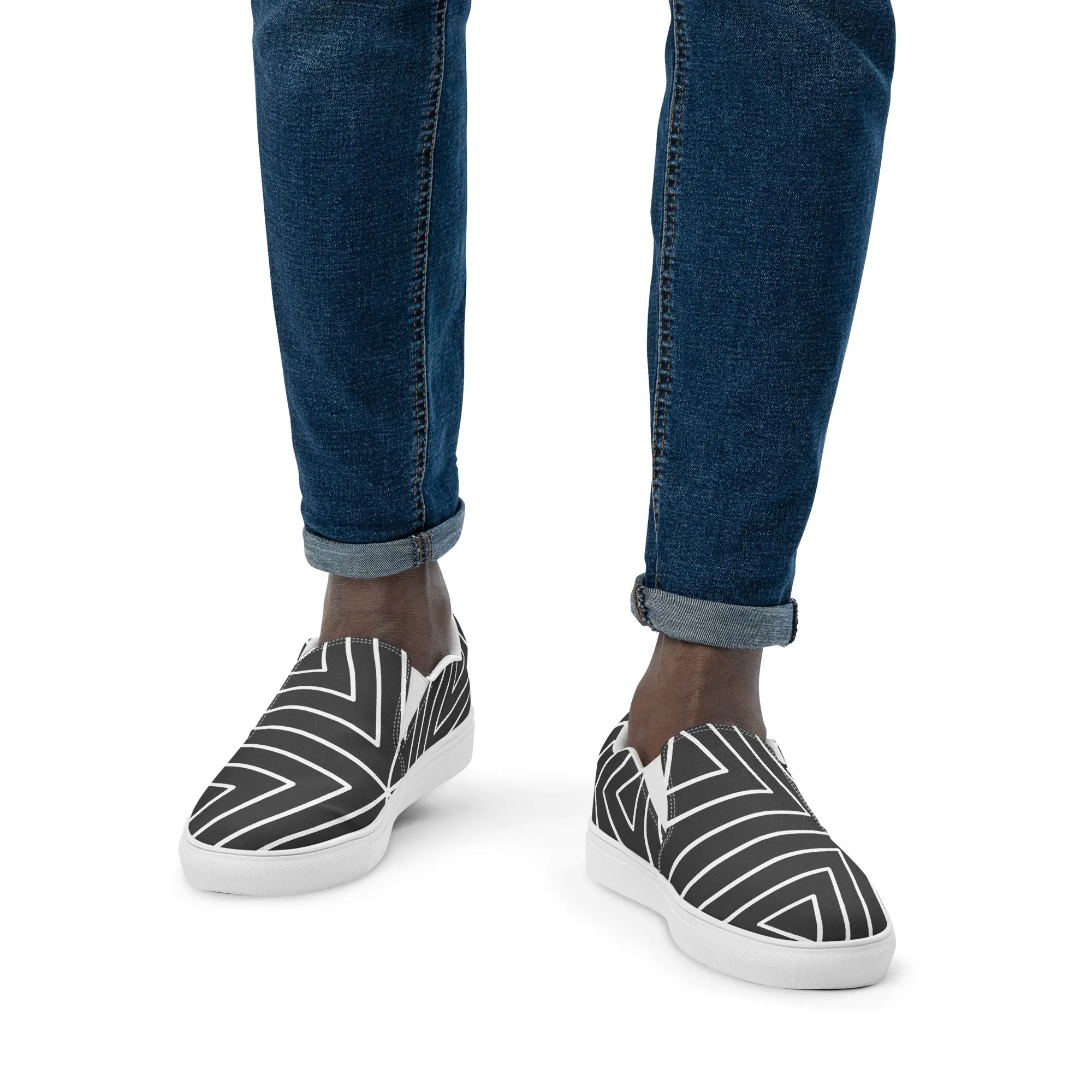 XCLUSIF POETIX BLACK TRIANGLE Men’s slip-on shoes
