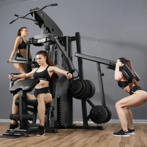 XINRUI 5 station multi jungle commercial gym equipment Multifunction gym machine body building fitness equipment station
