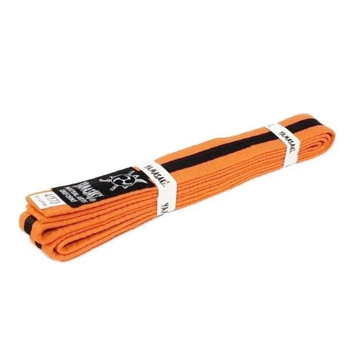 Yamasaki Coloured Martial Arts Belts with Black Stripe