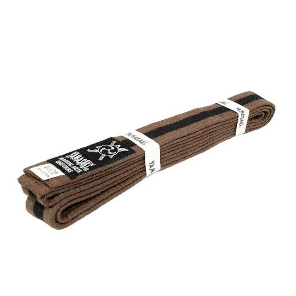 Yamasaki Coloured Martial Arts Belts with Black Stripe