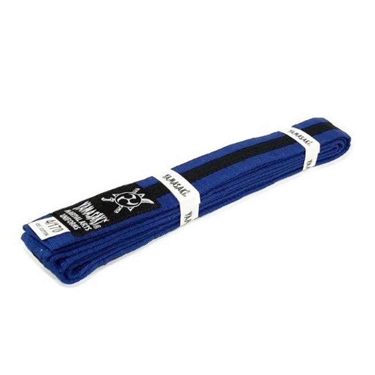 Yamasaki Coloured Martial Arts Belts with Black Stripe