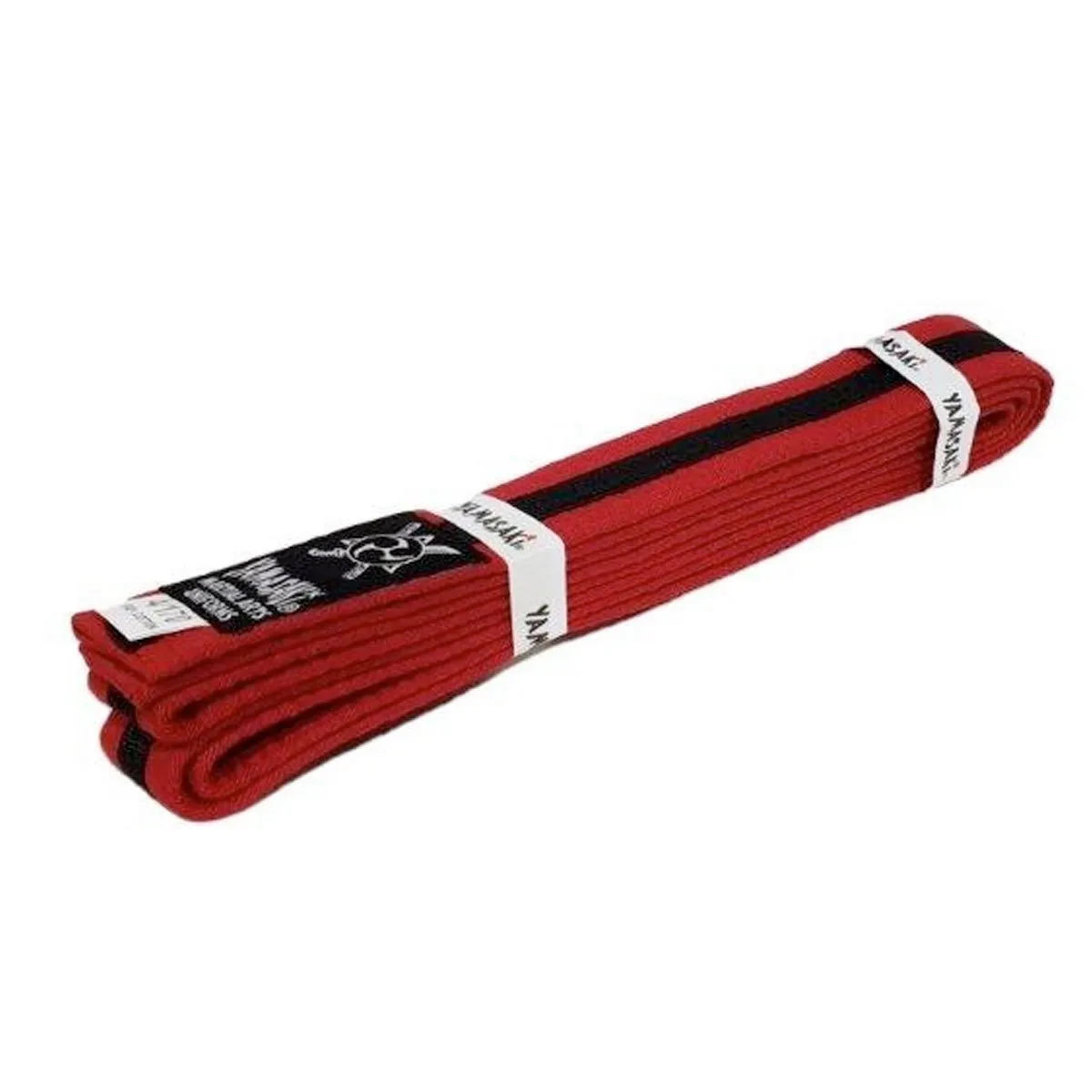 Yamasaki Coloured Martial Arts Belts with Black Stripe