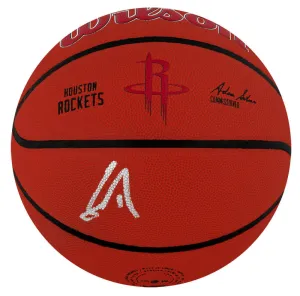Yao Ming Signed Wilson Houston Rockets Logo NBA Basketball (SCHWARTZ SPORTS COA)