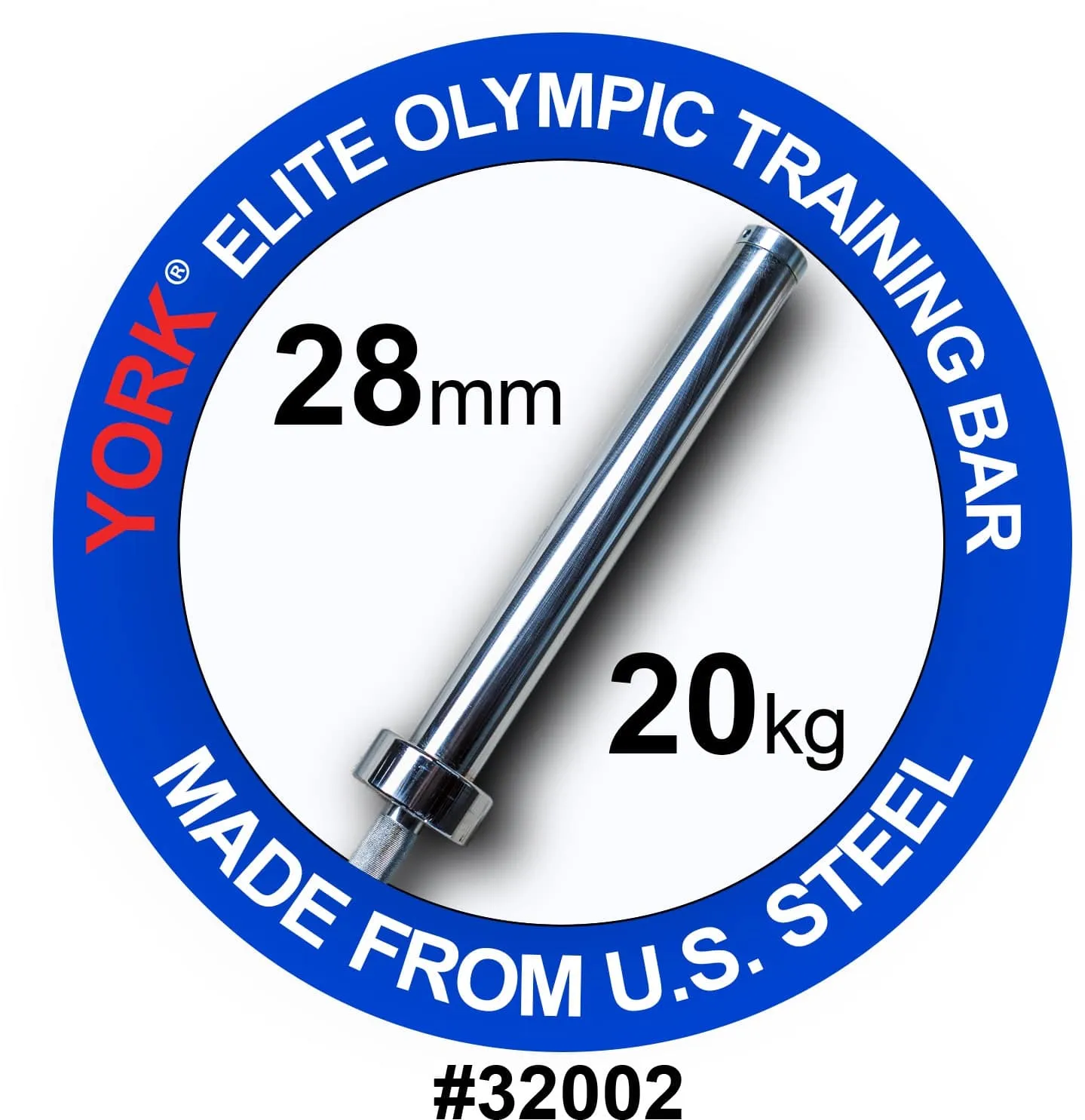 York Barbell | Men's Elite Training Bar - 28mm